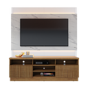 Ver mais imagens de Estante Home para TV até 70 Polegadas com LED Ripado e Espelho Ibiza Yescasa