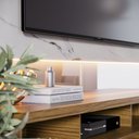 Ver imagem 4 de Estante Home para TV até 70 Polegadas com LED Ripado e Espelho Ibiza Yescasa