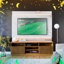 Ver imagem 7 de Estante Home para TV até 70 Polegadas com LED Ripado e Espelho Ibiza Yescasa