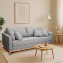 Ver imagem 2 de Sofá 2 Lugares Pé de Madeira Moderno Minimalista Confortável Ulisses