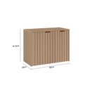 Ver imagem 4 de Gabinete Suspenso para Banheiro 1 Porta 2 Gavetas Nice Marrom/Nogal/Noce Amendoa