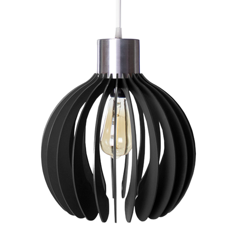 Luminária Teto Lustre Pendente Balcão Cozinha Sala Paquistão:Preto