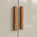 Ver imagem 4 de Cômoda 8 Gavetas MDP Puxador MDF Off White Cinamomo Aramóveis