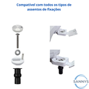 Ver imagem 5 de Kit Parafusos Assento Sanitário Incepa Celite Alta Fixação.