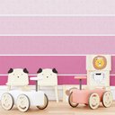 Ver imagem 1 de Papel de Parede Degradê Coração - Várias Cores - Rosa