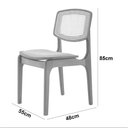 Ver imagem 3 de Conjunto com 2 Cadeiras Malta Premium em Madeira Maciça para Sala de Jantar Moderna Mobília