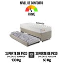 Ver imagem 7 de Bicama Box Baú Linho 88x188 com Colchão Ecoline D33 Ecoflex