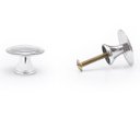 Ver imagem 3 de Puxador Redondo Flor em Metal para Móveis Kit 4 Unidade Puxador de Guarda Roupa Puxadores de Gaveta