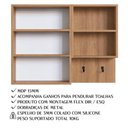 Ver imagem 3 de Kit Gabinete com Cuba e Espelheira 80cm Mel Arenas Proddy Mel Arenas