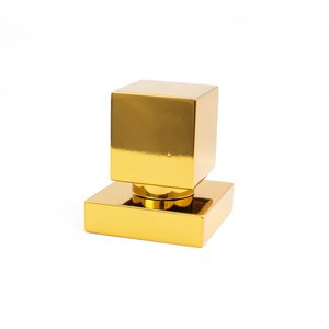 Kit Acabamento para Registro 1/2 e 3/4 + Conversor Docol Dourado Samer Metais