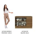 Ver imagem 7 de Balcão de Pia Cozinha 2 Portas e 3 Gavetas (Com Tampo) Rustic Stella Madesa