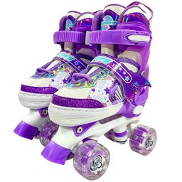 Patins Quad Sereia Lilas Unitoys 30-33 2651 - 3