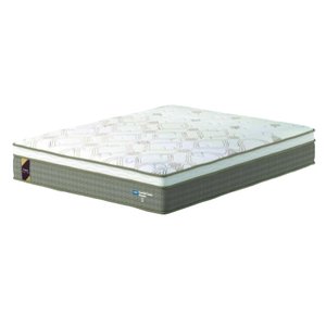 Colchão Queen PROBEL Casal Molas Ensacadas Guarda Costas Alameda 158x198x30cm Marrom / Branco Probel