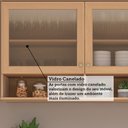 Ver imagem 7 de Cozinha Compacta 100 Mdf 2 Peças sem Tampo e Vidro Canelado 120cm Duna Luciane Móveis