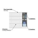 Ver imagem 3 de Cômoda Infantil com 4 Gavetas - Branco