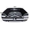Ver imagem 3 de Caminha Para Cachorro Preto Love Pet Aveludado Super Resistente e Macia