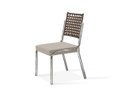 Ver imagem 4 de Conjunto Sala de Jantar Mesa Natani 160x90cm com 6 Cadeiras Natani Junco Yescasa Bege/Cromado