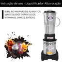 Ver imagem 2 de Liquidificador Inox Linha X Ar Alta Rotação 18000rpm 2l - Spolu - 220v:220v