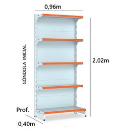 Gondola Parede 202 Amapa Fit Kit 5 Metros 1 Canto Porta Etiqueta Vermelho Amapá - 2 Gondola Parede 202 Amapa Fit Kit 5 Metros 1 Canto Porta Etiqueta Vermelho Amapá - 2