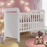 Berço Mini Cama Infantil Padrão Americano Com Rodízios Branco Mirelle Carolina - 1