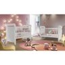 Berço Mini Cama Infantil Padrão Americano Com Rodízios Branco Mirelle Carolina - 3