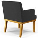 Ver mais imagens de Kit 3 Poltronas Decorativas Sala De Estar E Recepção Beatriz W01 Bouclê Preto - Lyam Decor