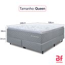 Ver imagem 5 de Cama Box Queen Colchão Molas Ensacadas com Pillow Top Extra Conforto158x198x72cm Bf Colchões