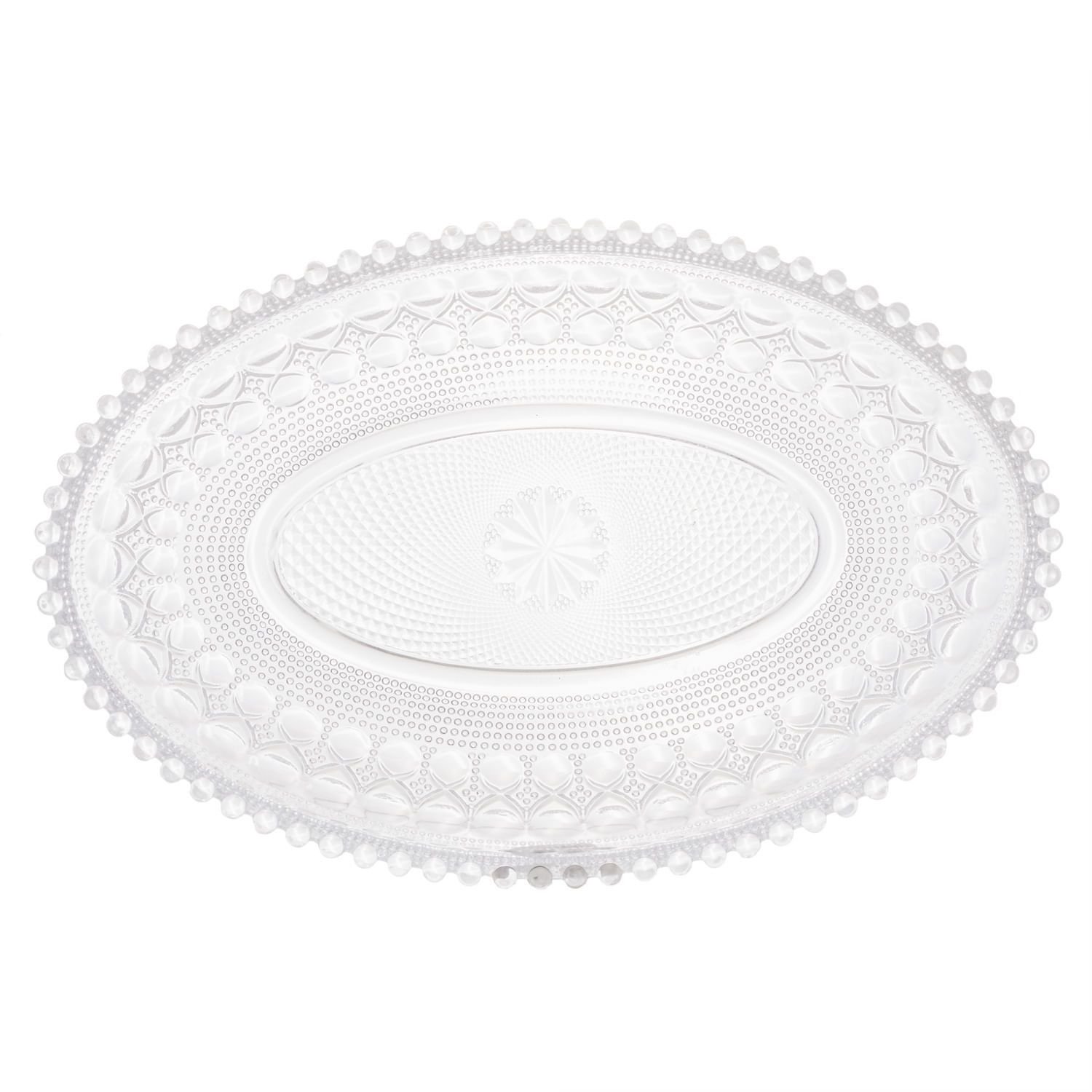 Prato de Vidro Balls 17 Cm X 10,5 Cm X 3,5 Cm Lyor - 4