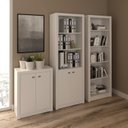 Ver imagem 1 de Kit 3 Armários para Escritório com Balcão, Armário e Estante Espresso Móveis