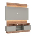 Ver imagem 2 de Rack com Painel para TV até 65 Polegadas 180CMX195CM 2 Gavetas BP107010 Cinza