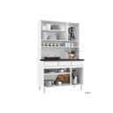 Ver imagem 5 de Cozinha Modulada Telasul Star New Kit Aço 6 Portas e 3 Gavetas 120cm Branco/preto-telasul