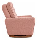 Ver imagem 3 de Poltrona Luxo Amamentação Balanço Lumiére Bouclé Bege Rose Liso