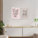 Ver imagem 2 de Kit 2 Quadros Decorativos Quarto Casal Amor Frases