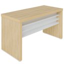 Ver imagem 3 de Mesa para Escritório e Home Office Atria Executiva 135 Cm A02 Carvalho Branco - Lyam Decor