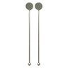 KIT MISTURADORES BOLINHA PARA DRINK 2 PECAS EM ACO INOX 19CM - 1