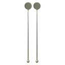 Ver imagem 1 de KIT MISTURADORES BOLINHA PARA DRINK 2 PECAS EM ACO INOX 19CM