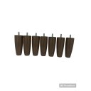 Ver imagem 1 de Kit para Cama Box 7 Pés Cônico Marrom Altura 12cm