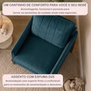 Ver imagem 5 de Poltrona de Amamentação Decorativa para Quarto de Bebê Pés Madeira Maciça Ternura