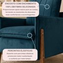 Ver imagem 6 de Poltrona de Amamentação Decorativa para Quarto de Bebê Pés Madeira Maciça Ternura