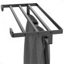 Ver imagem 2 de Porta Toalhas de Banho Preto Duplo Toalheiro Hotel Empire