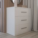 Ver imagem 1 de Cômoda 3 Gavetas 8812 Branco