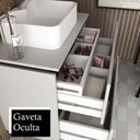 Ver imagem 2 de Gabinete para Banheiro com 3 Gavetas Espelheira e Cuba Urban