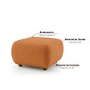 Ver imagem 4 de Puff Decorativo para Sala Orgânico Nara 60 cm Base Fixa Bouclê Ted D03 - D'Rossi