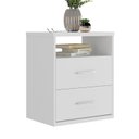 Ver imagem 5 de Mesa de Cabeceira 2 Gavetas 8807 Branco