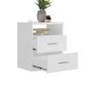 Ver imagem 2 de Mesa de Cabeceira 2 Gavetas 8807 Branco