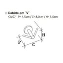 Ver imagem 6 de Cabide Para Roupa Banheiro De Metal Cromado Formato Em V