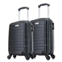 Ver imagem 1 de Kit 2 malas de viagem de bordo PP e P Detroit Swiss Move Preta