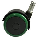 Ver imagem 4 de Kit C/05 Rodizio Semi Silicone Pu 55mm Verde/pr