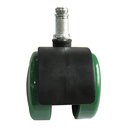 Ver imagem 5 de Kit C/05 Rodizio Semi Silicone Pu 55mm Verde/pr
