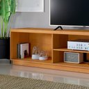 Ver mais imagens de Rack Ripado para TV até 85 Polegadas 100% MDF 220cm 2 Portas Valência Marrom